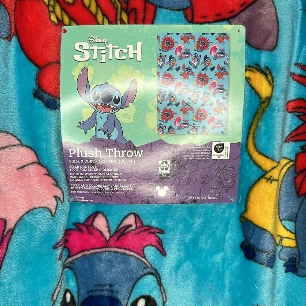 Disney Stitch in Costumes Plush Throw Blanket
